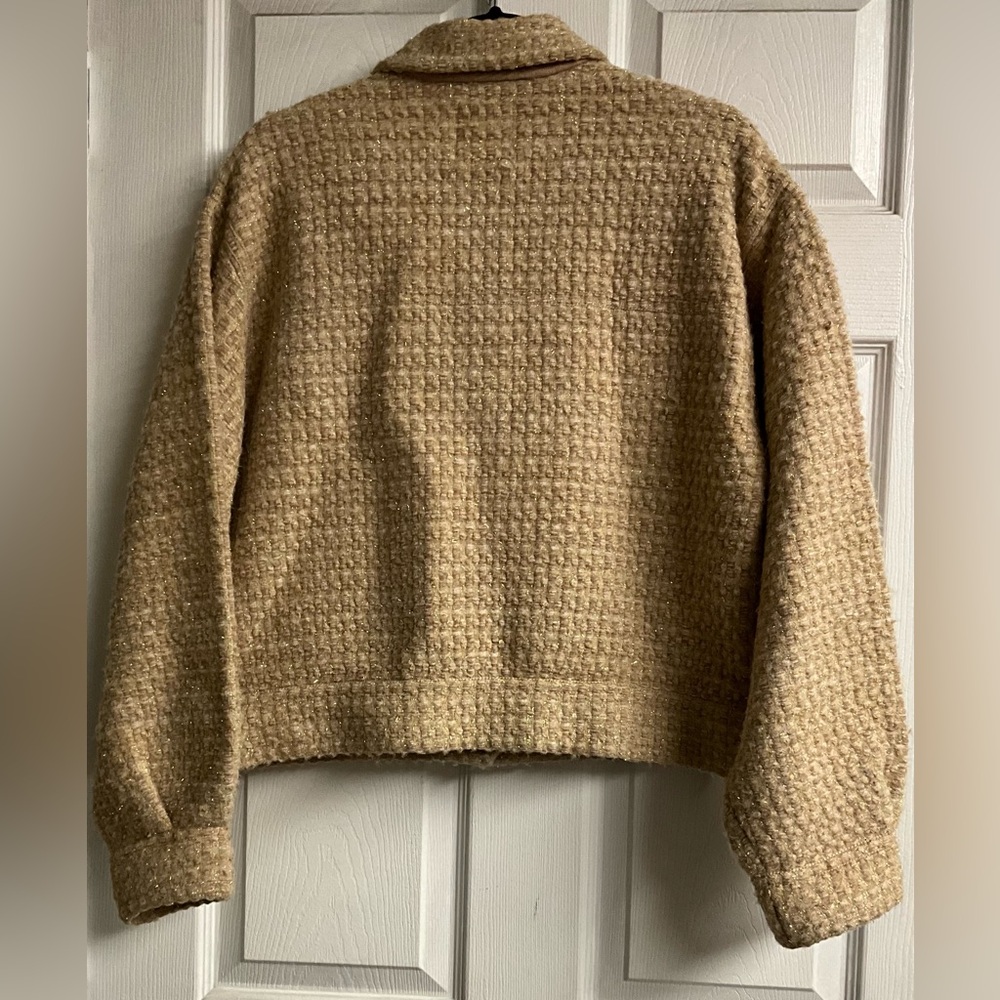 Bernadette patch-pocket tweed stretch-knit jacket - Picture 3 of 4